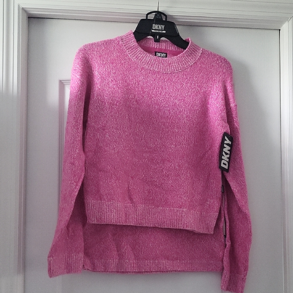 DKNY Kids Pink Sweater and Skirt Set - NWT - Picture 2 of 4